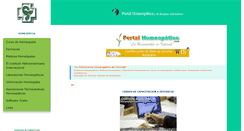 Desktop Screenshot of portalhomeopatico.com.ar