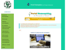 Tablet Screenshot of portalhomeopatico.com.ar